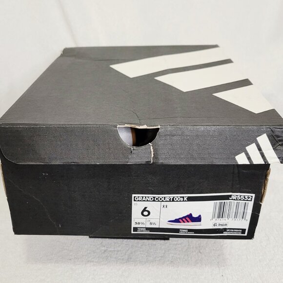 NWB- ADIDAS "Grand Court 00s" Shoes- Lucid Blue/Pulse Magenta- Big Kids- Size:6 - Picture 3 of 14